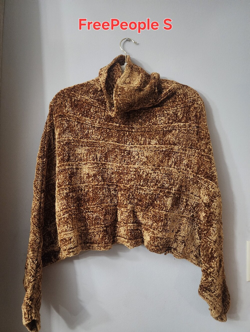 Free People Cropped Turtleneck Sweater